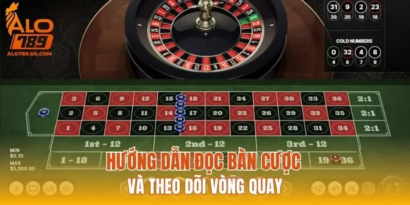 Hướng dẫn đọc bàn cược và theo dõi vòng quay