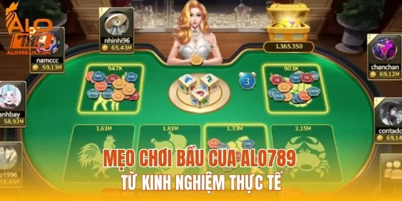 Mẹo chơi bầu cua ALO789 từ kinh nghiệm thực tế